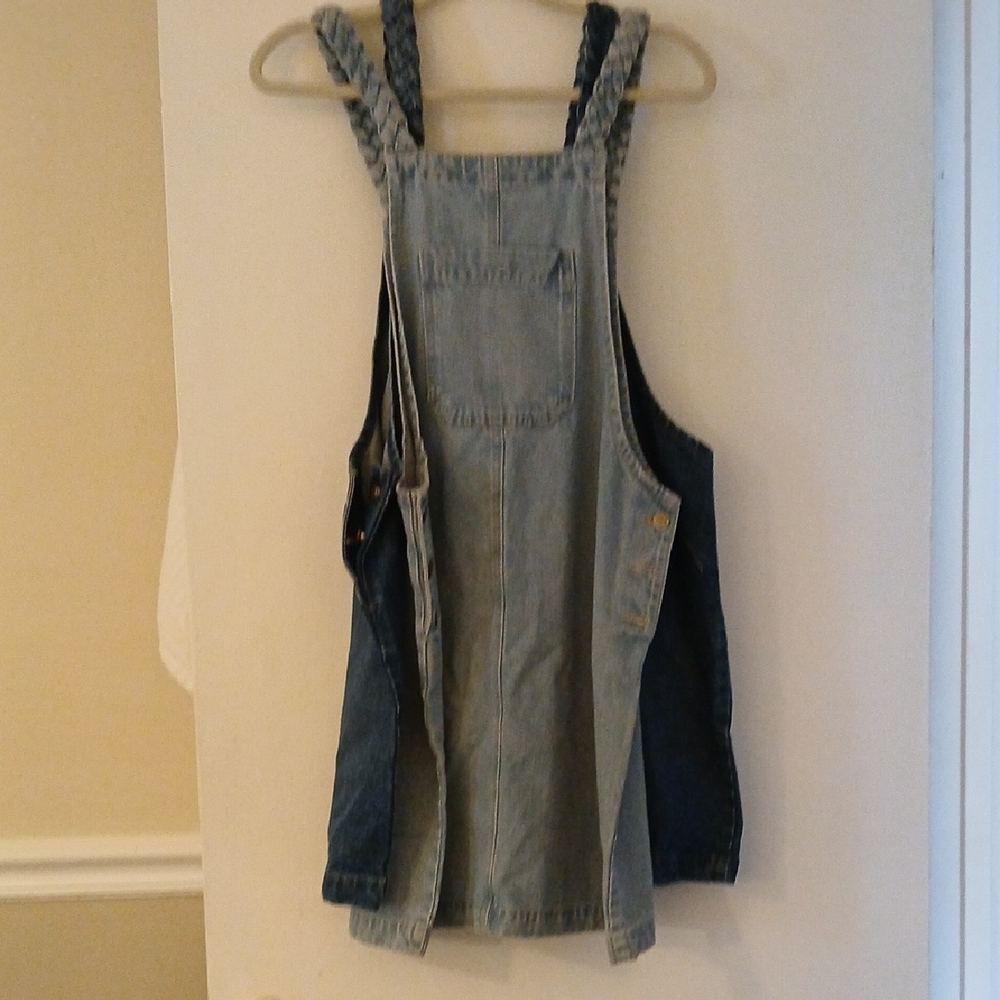 Denim Overalls with Pockets